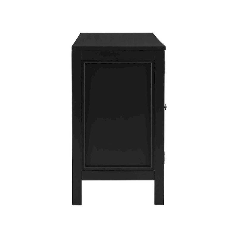 Credenza con ante decorate con motivo a spirale curva