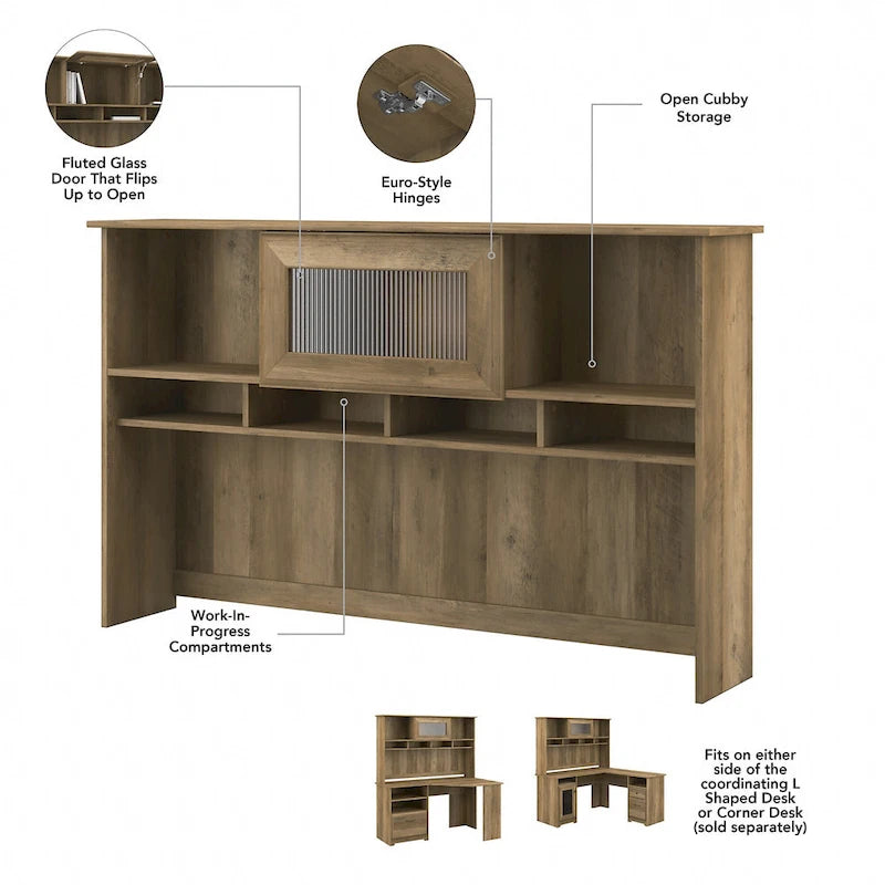 60W Desk Hutch