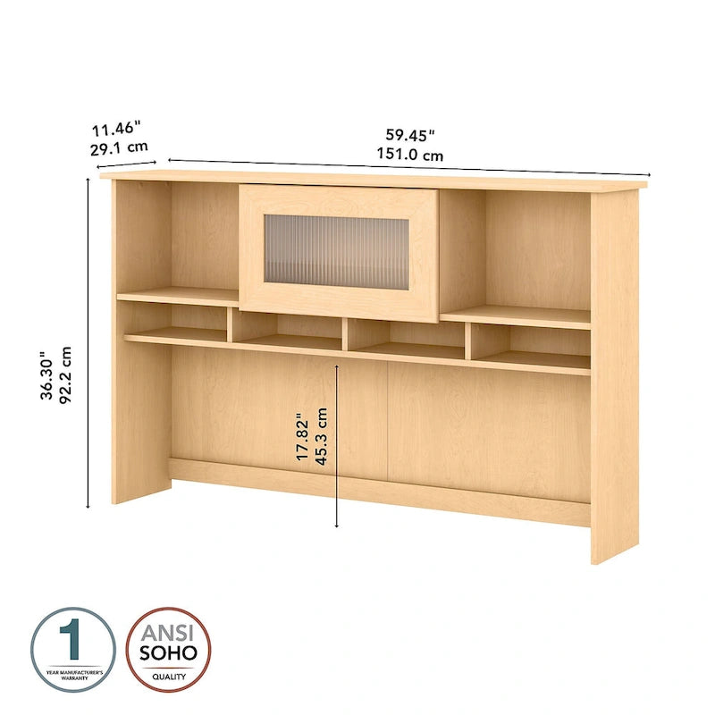 60W Desk Hutch