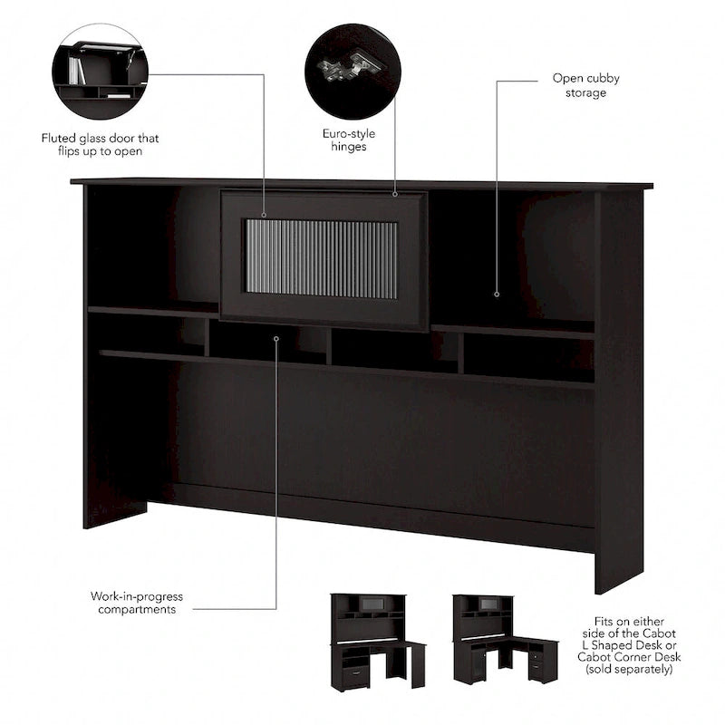 60W Desk Hutch