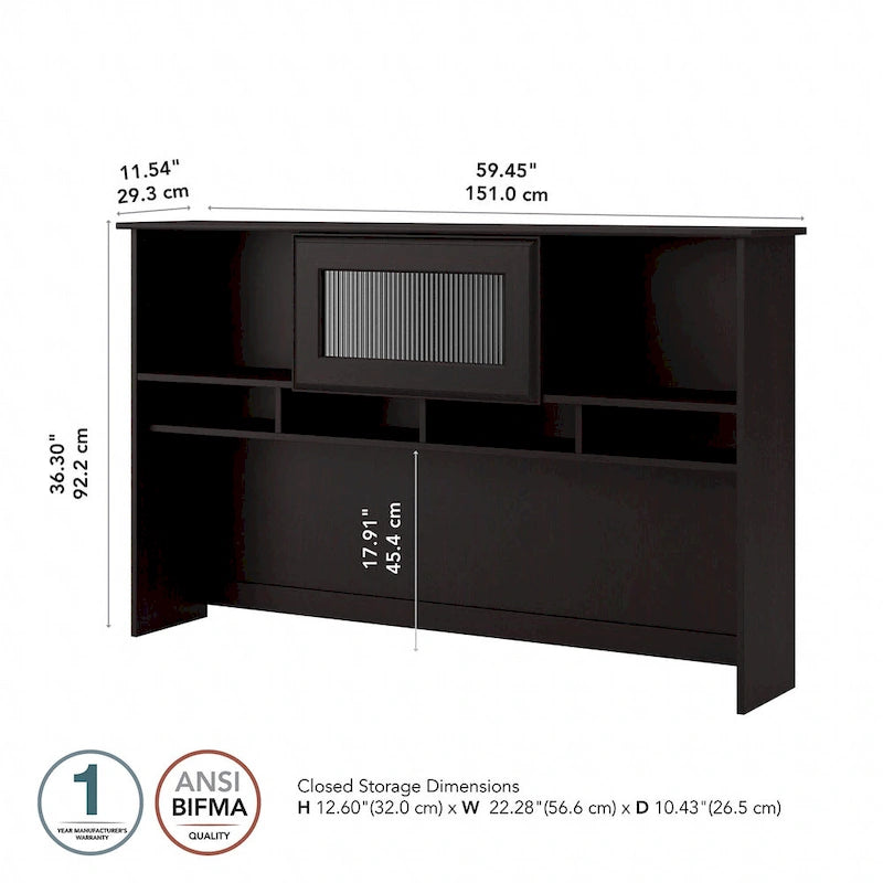 60W Desk Hutch