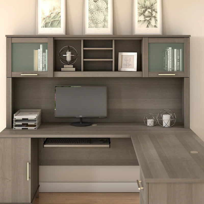 Hutch for L-Shaped Desk