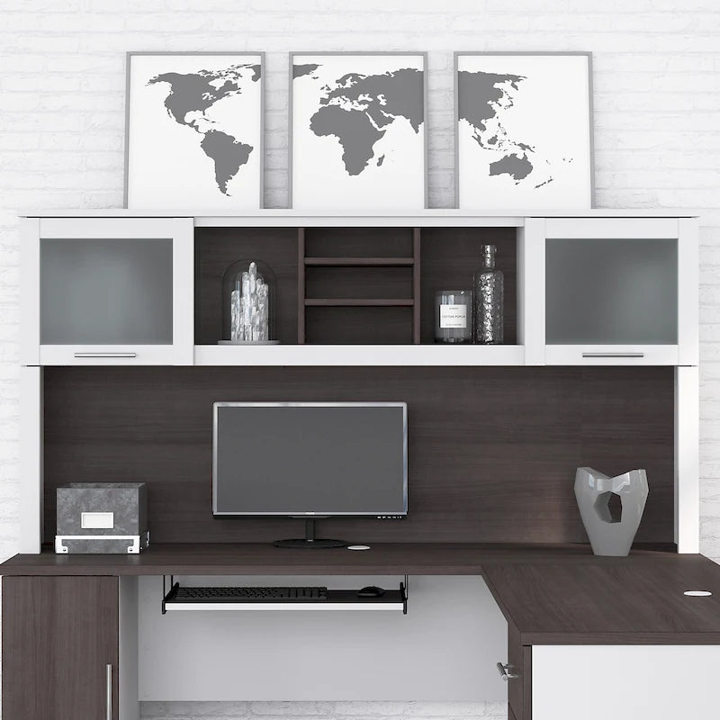 Hutch for L-Shaped Desk