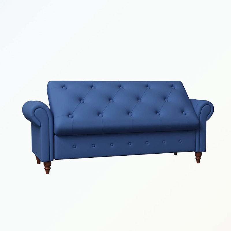 Tufted storage bench