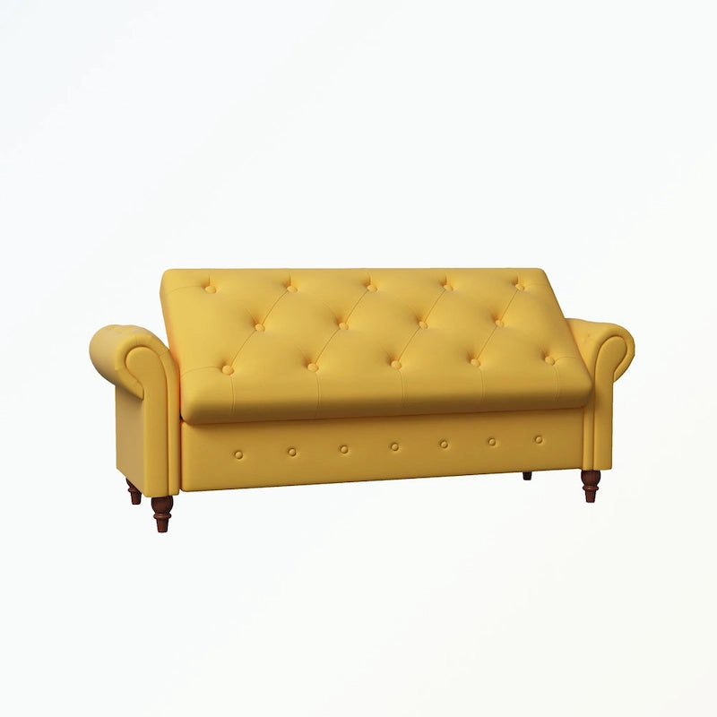 Tufted storage bench