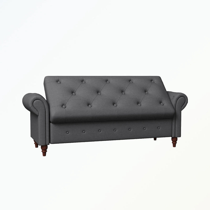 Tufted storage bench