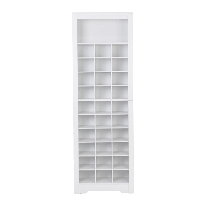 Grande armoire moderne autoportante à 30 casiers à chaussures