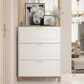 Wood 3-Drawer Entryway Shoe Cabinet