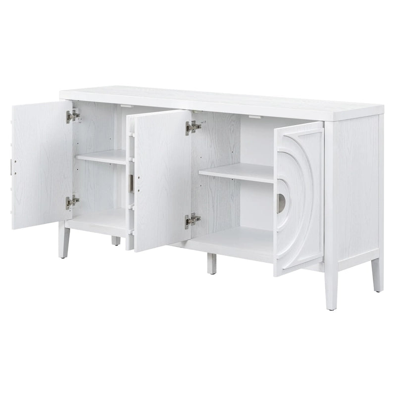 Sideboard Cabinet with Metal Door Handle