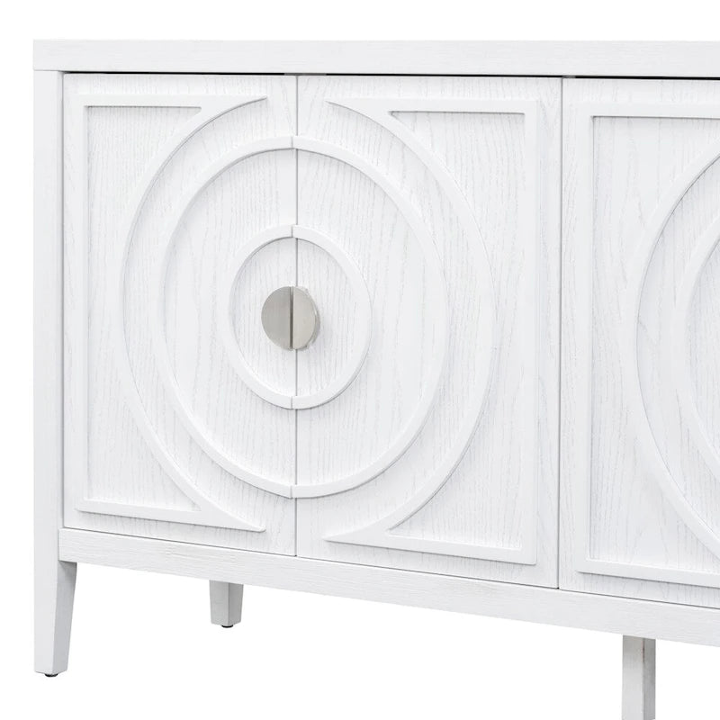 Sideboard Cabinet with Metal Door Handle