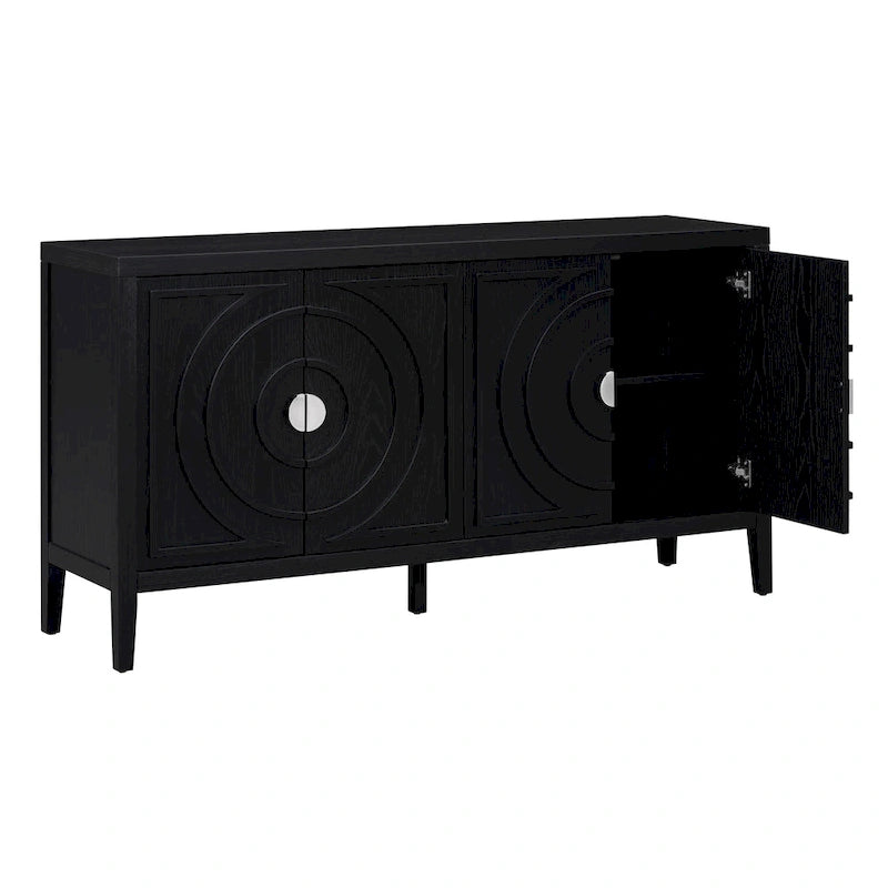 Sideboard Cabinet with Metal Door Handle