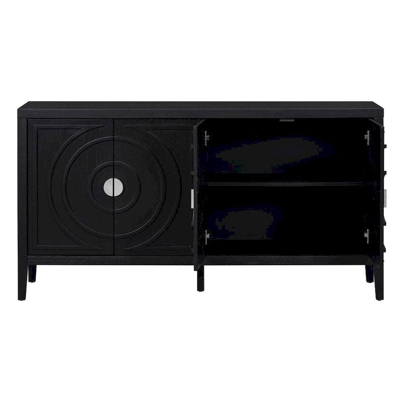 Sideboard Cabinet with Metal Door Handle