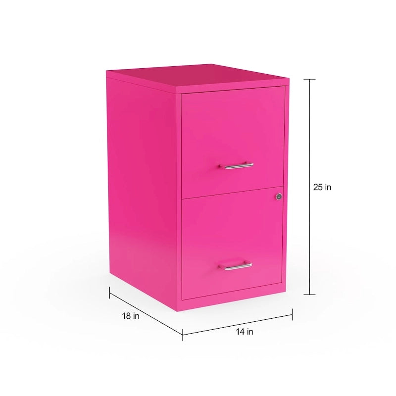 18" Deep 2-Drawer Letter Width Vertical File Cabinet