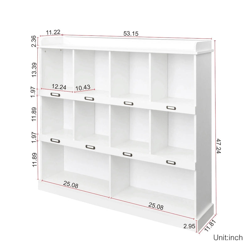 10-Shelf Bookcase