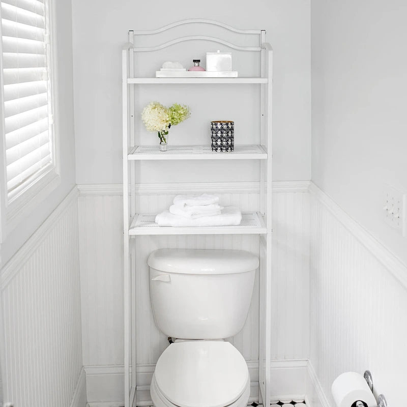 Household Essentials 3-Tier Metal Over the Toilet Bathroom Storage Shelf - 11.6L x 23.5W x 65.5H
