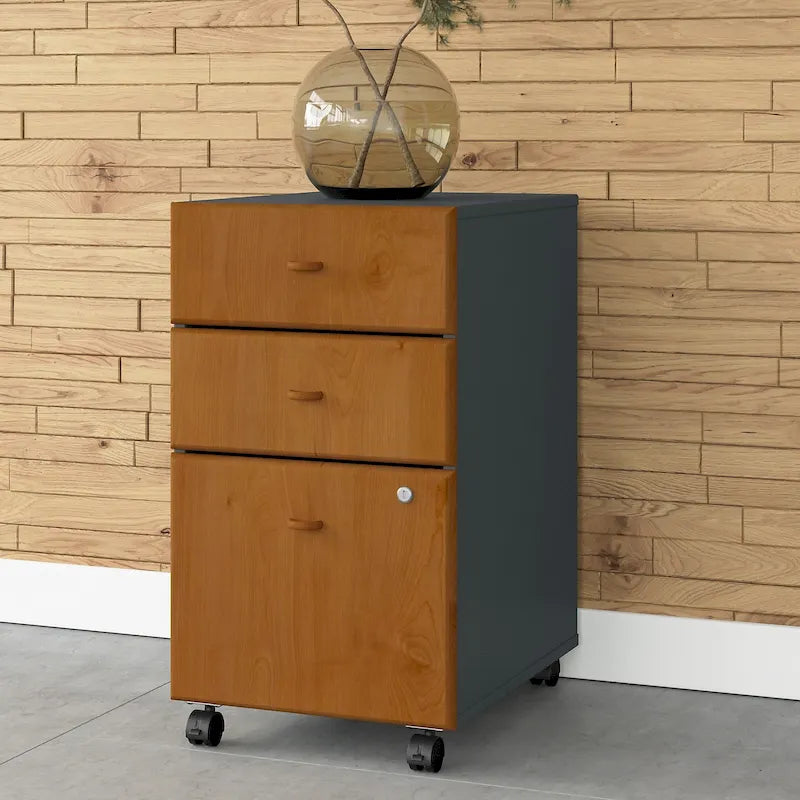 3-Drawer Mobile File Cabinet with Full-Extension Slides