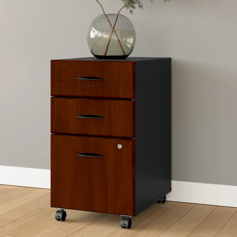 3-Drawer Mobile File Cabinet with Full-Extension Slides