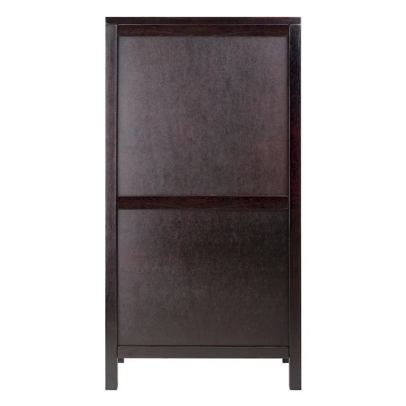 Wine Cabinet, Espresso - 19.09 x 12.6 x 37.52 inches