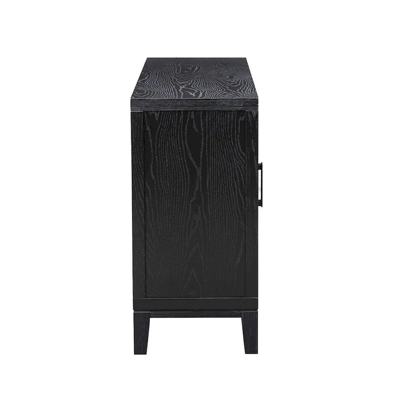 4-door Retro Sideboard with Adjustable Shelves