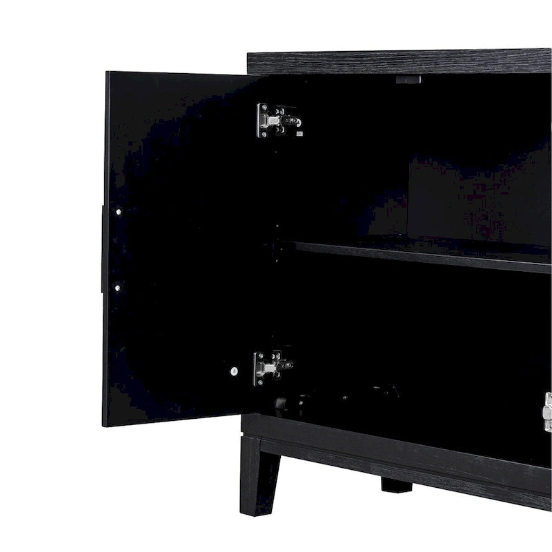 4-door Retro Sideboard with Adjustable Shelves