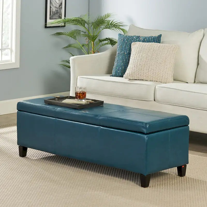 Upholstered Storage Bench for Bedroom Living Room Entryway