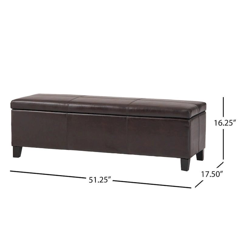 Upholstered Storage Bench for Bedroom Living Room Entryway