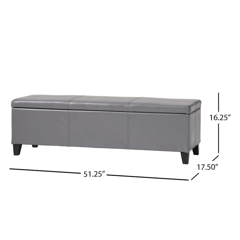 Upholstered Storage Bench for Bedroom Living Room Entryway
