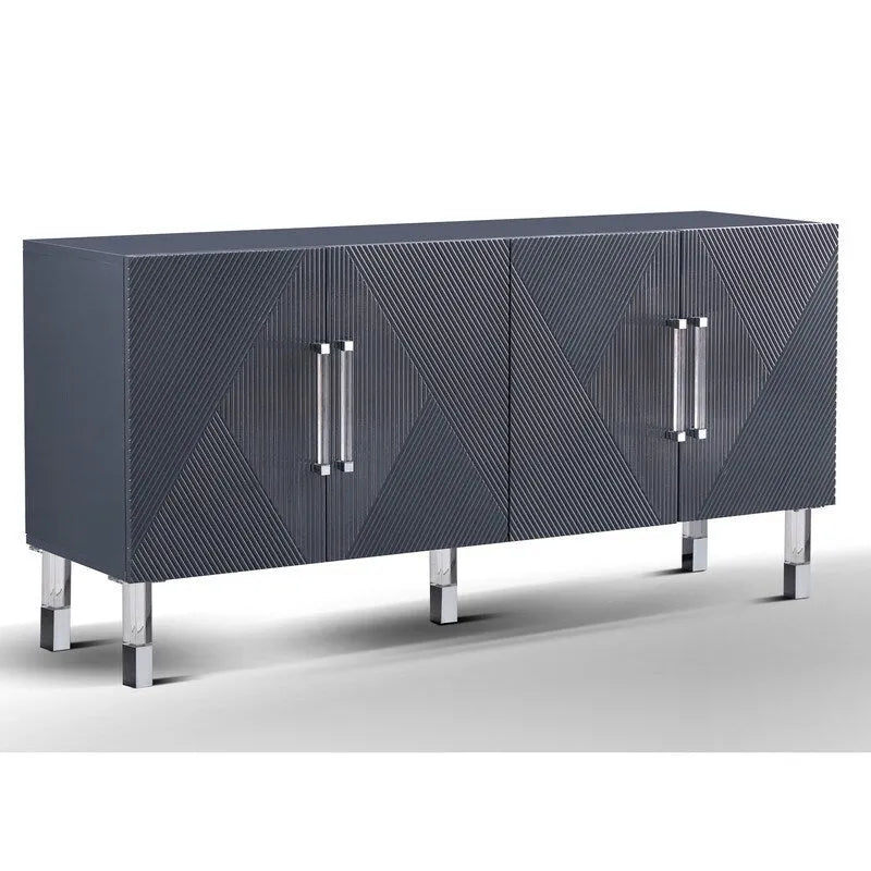 64" Sideboard with Acrylic Legs