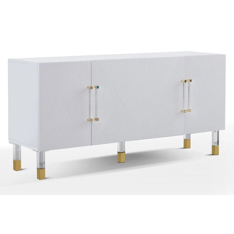 64" Sideboard with Acrylic Legs