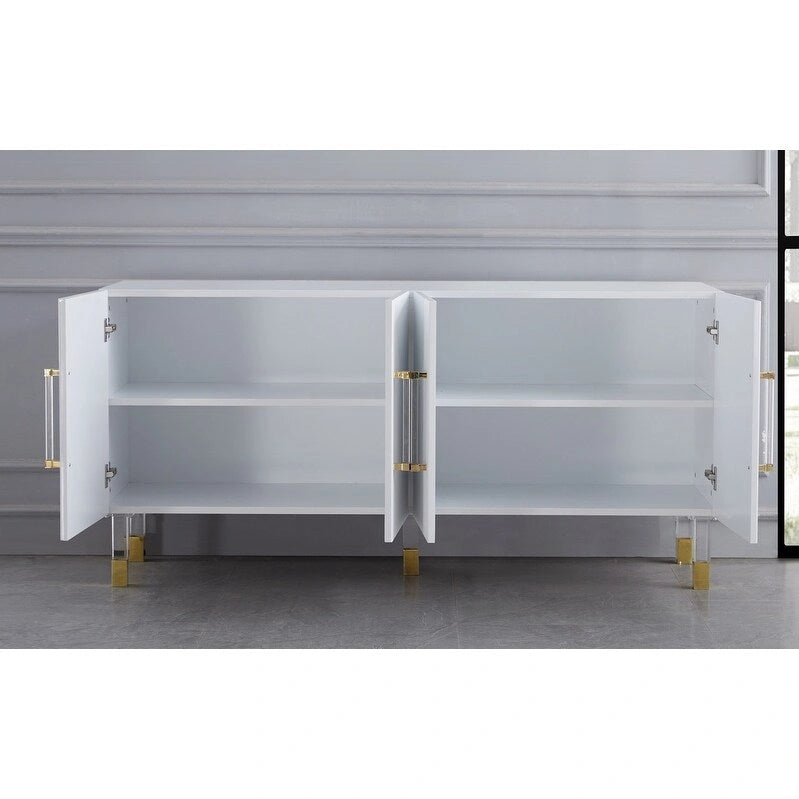 64" Sideboard with Acrylic Legs