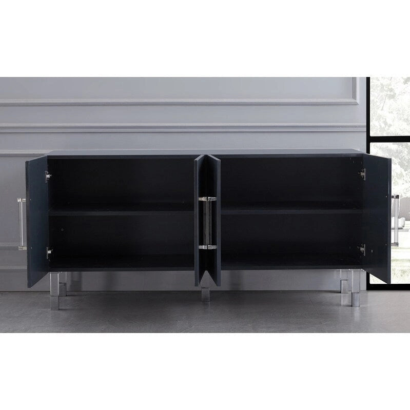 64" Sideboard with Acrylic Legs