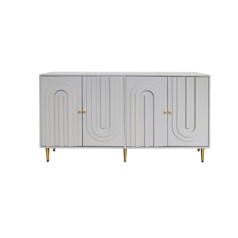 Credenza buffet moderna in legno laccato a 4 ante