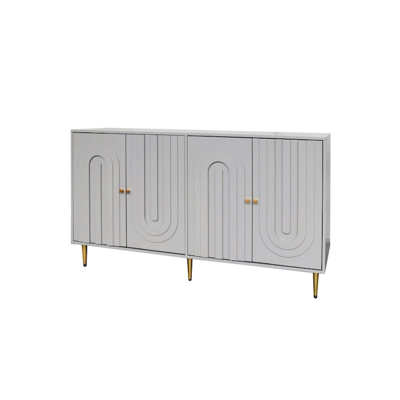 Credenza buffet moderna in legno laccato a 4 ante