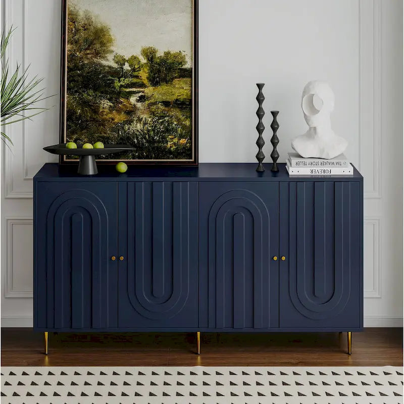 Credenza buffet moderna in legno laccato a 4 ante