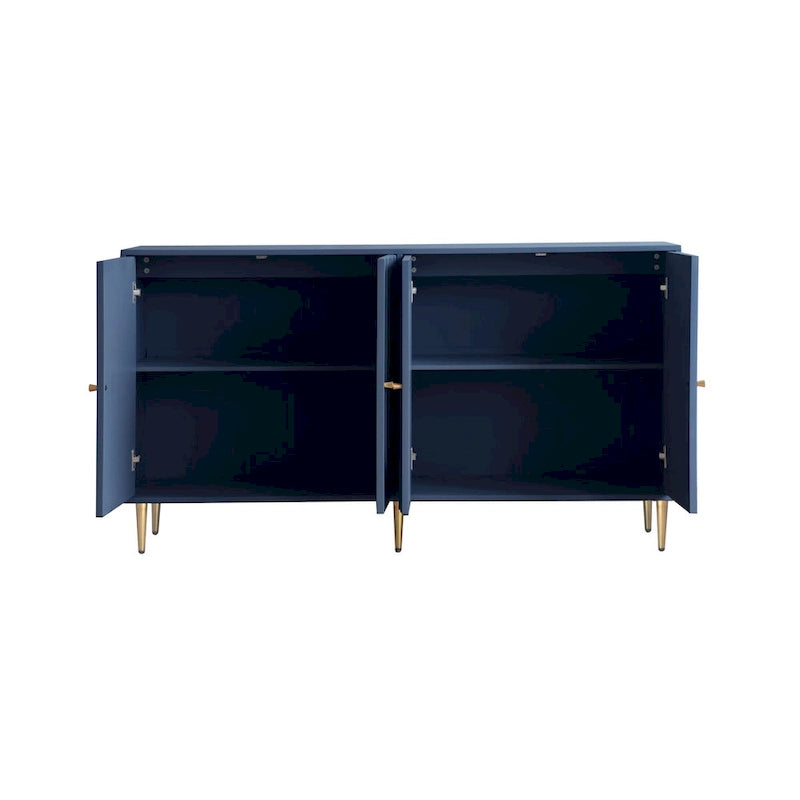Credenza buffet moderna in legno laccato a 4 ante