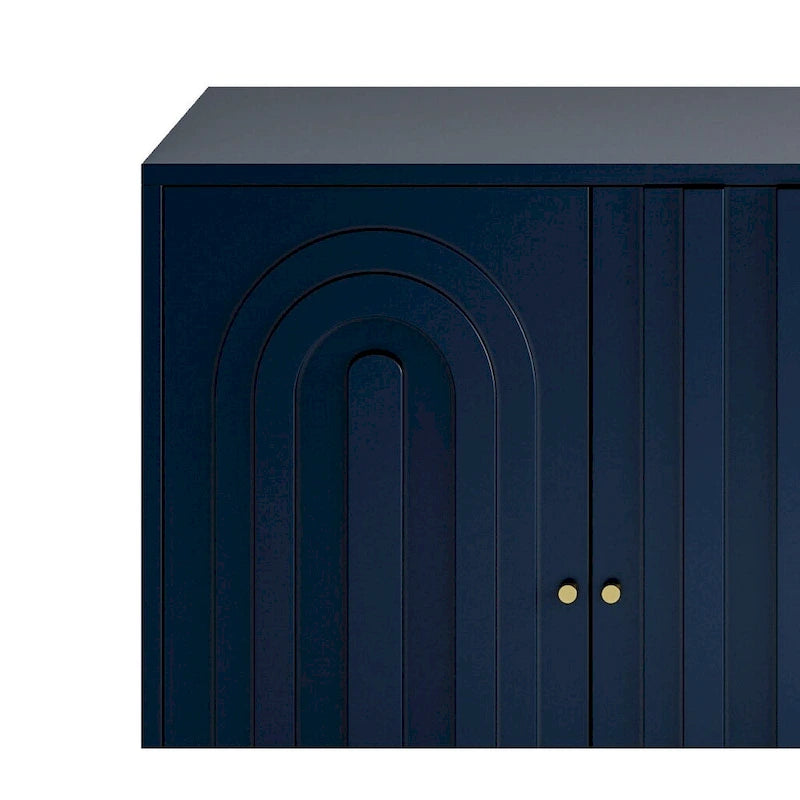 Credenza buffet moderna in legno laccato a 4 ante