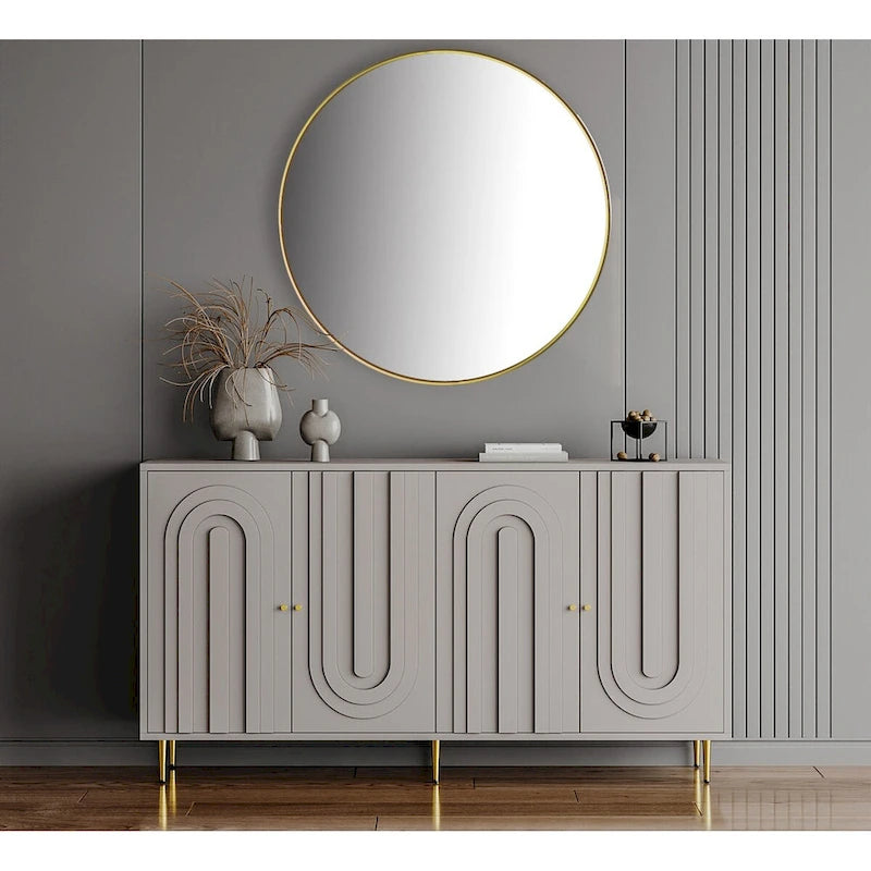 Credenza buffet moderna in legno laccato a 4 ante