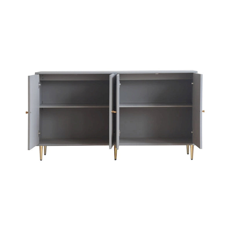 Credenza buffet moderna in legno laccato a 4 ante