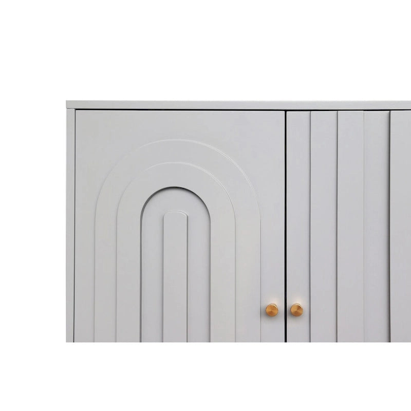 Credenza buffet moderna in legno laccato a 4 ante