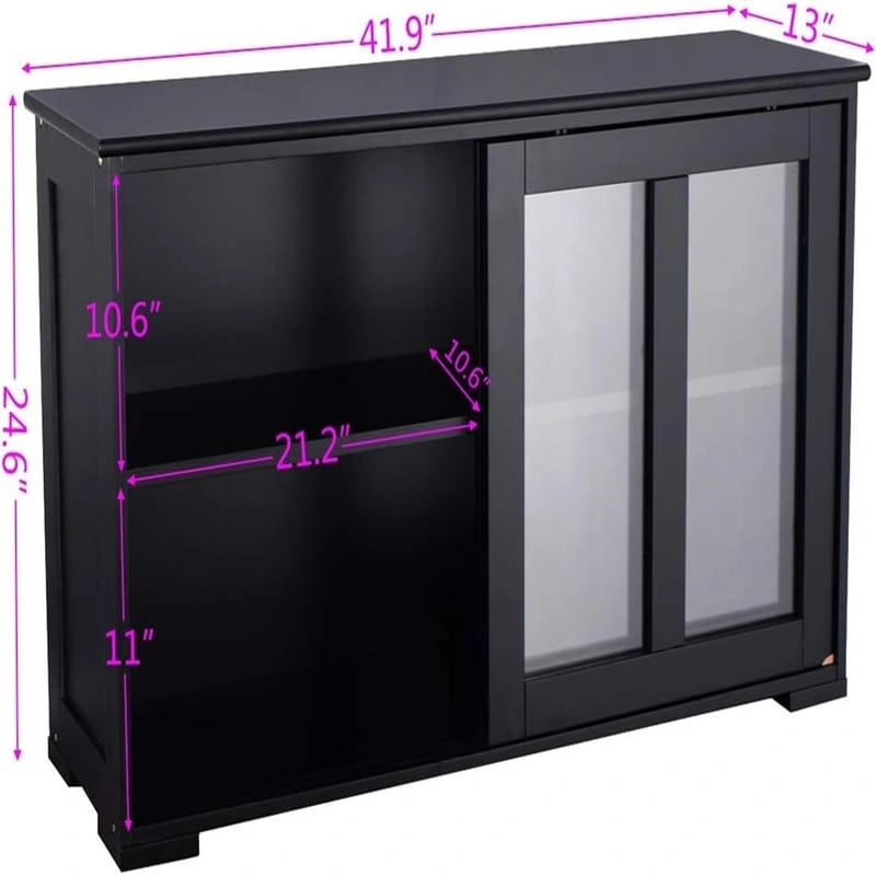Stackable Buffet Storage Sideboard - 41.9D x 13W x 24.5H