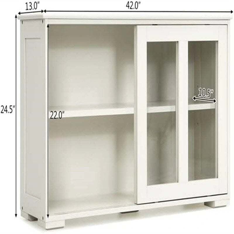 Stackable Buffet Storage Sideboard - 41.9D x 13W x 24.5H
