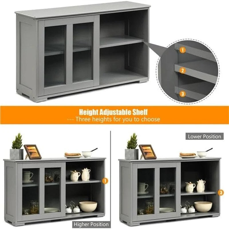 Stackable Buffet Storage Sideboard - 41.9D x 13W x 24.5H