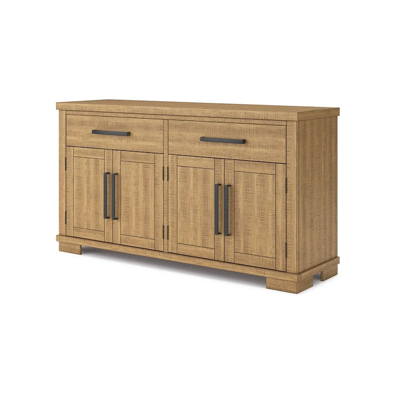 Brązowy kredens do jadalni - 65.88W x 19D x 36.13H