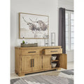 Brązowy kredens do jadalni - 65.88W x 19D x 36.13H