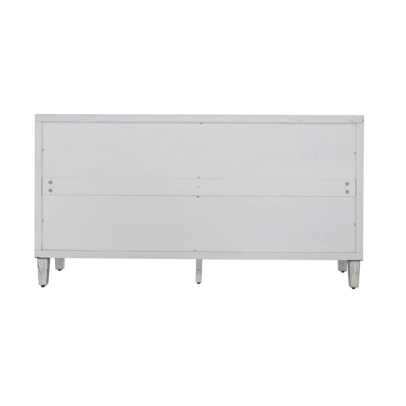 Wooden Cabinet Sideboard Buffet 4 Door Accent Cabinet
