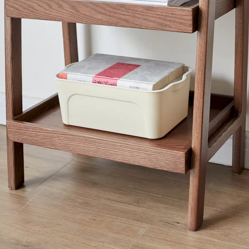3-Tier Wood Storage Bench and Shoe Rack for Entryway