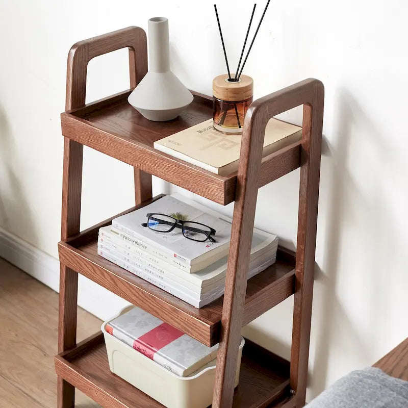 3-Tier Wood Storage Bench and Shoe Rack for Entryway