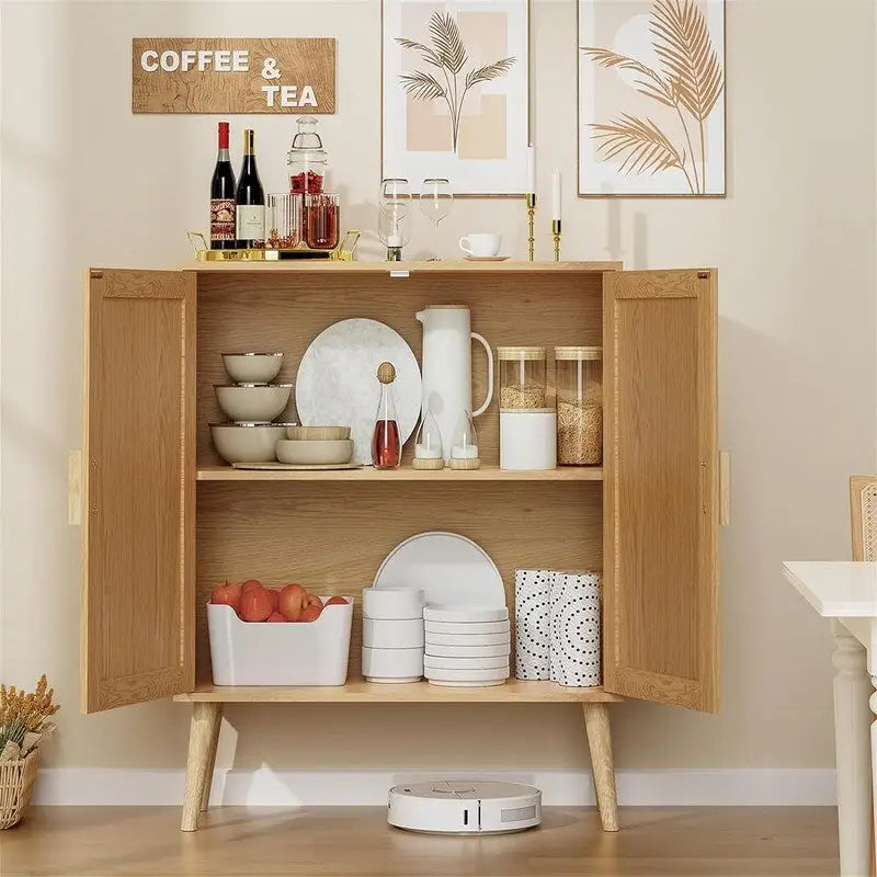 Buffet Cabinet with Adjustable Shelf - 11.8D x 27.6W x 31.3H