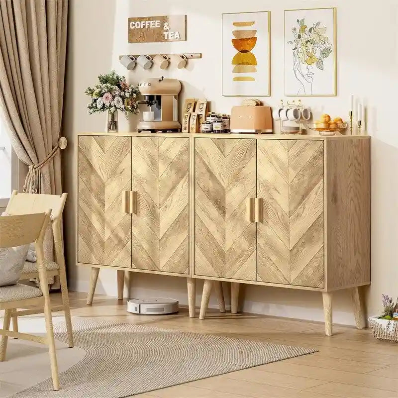 Buffet Cabinet with Adjustable Shelf - 11.8D x 27.6W x 31.3H