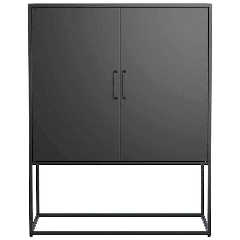 Steel Storage Cabinet with Adjustable Shelves & Magnetic Doors